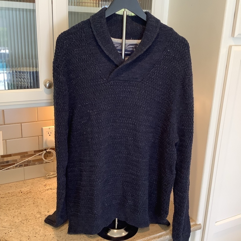 Tommy Bahama Men’s Blue Pullover Chunky Sweater Size XXL Nautical Grandpa